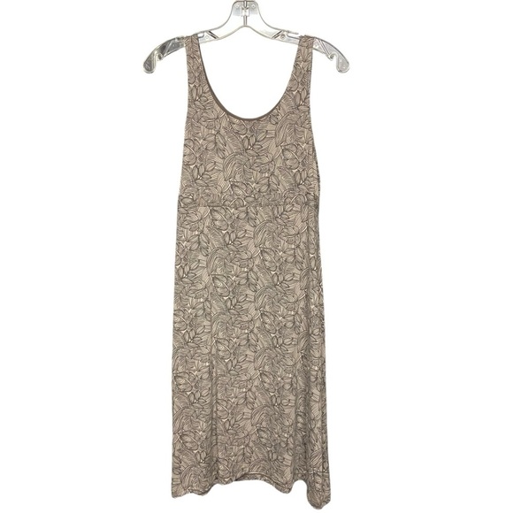 Telluride Clothing Co Sleeveless Dress Sundress Size M Tan Brown Tie Back Comfy - Picture 6 of 10